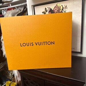 Orange Louie Vuitton empty box